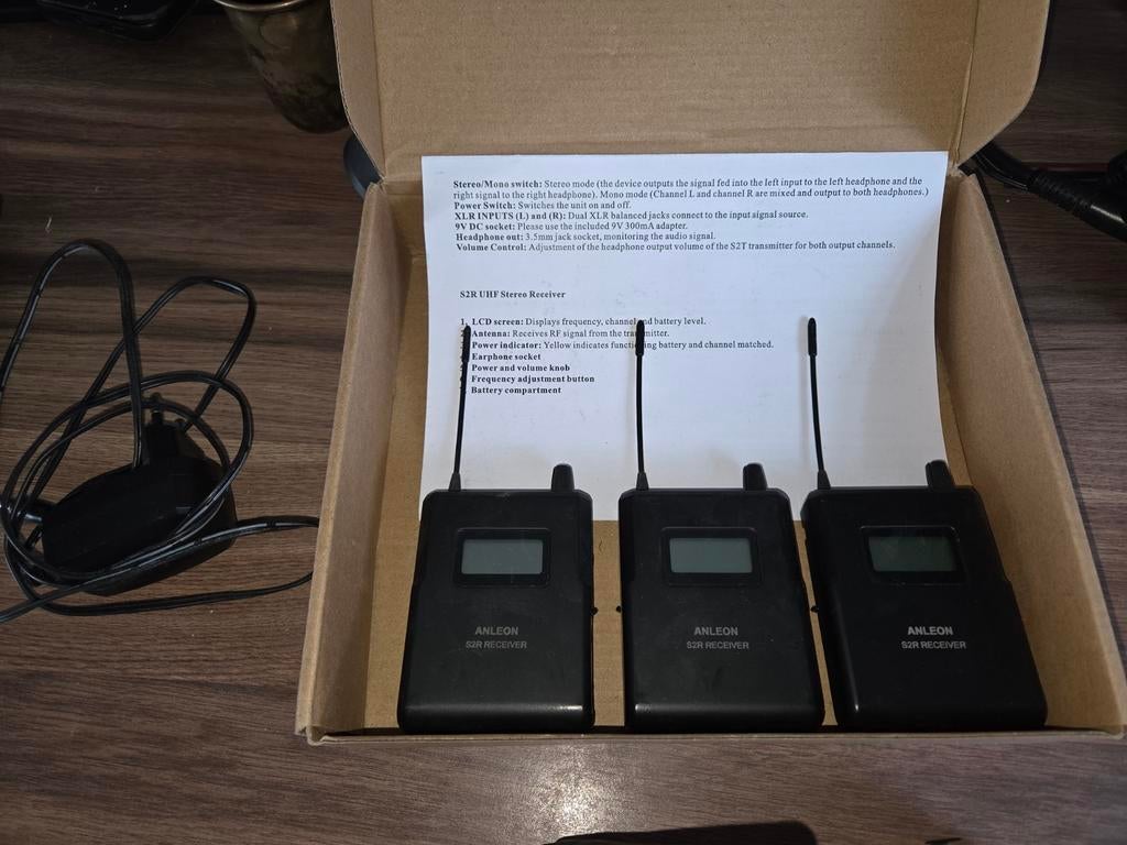 ANLEON S2 UHF Draadloos In-Ear Monitor Systeem, Ophalen of Verzenden, Zo goed als nieuw