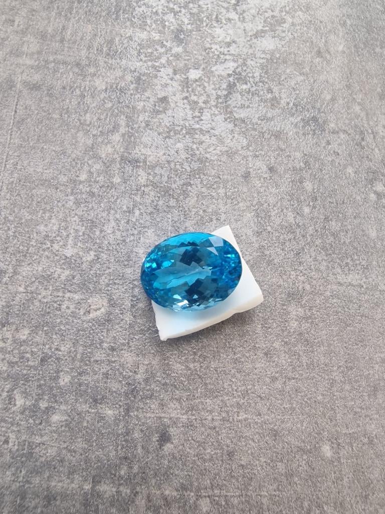 Prachtige Blauwe Topaas Edelsteen, Ophalen of Verzenden, Nieuw