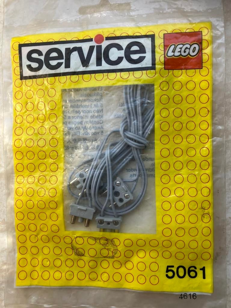 lego kabel treinen 4,5 12 volt 5061 service pack, Ophalen, Zo goed als nieuw, Complete set, Lego