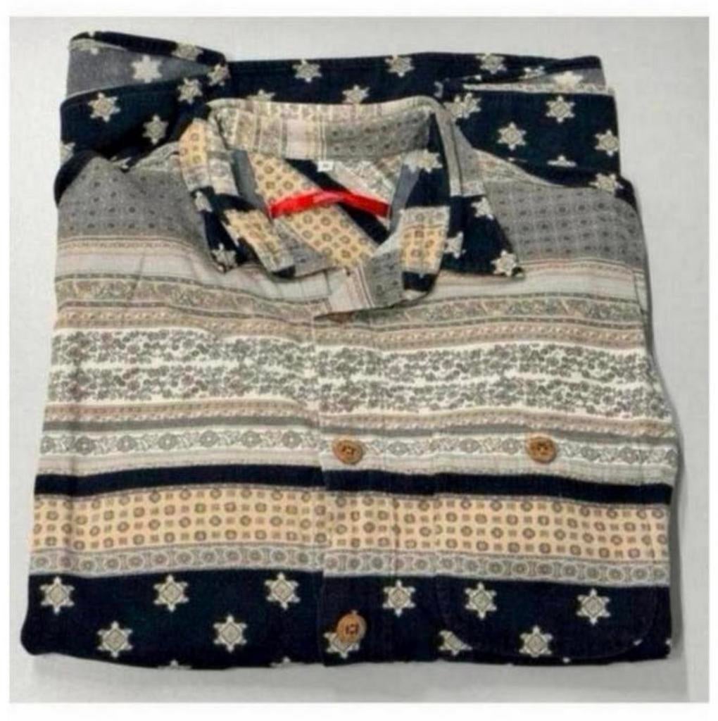 Signum - Vintage overhemd heren mannen XL diverse patronen, Beige, Ophalen of Verzenden, Zo goed als nieuw, H