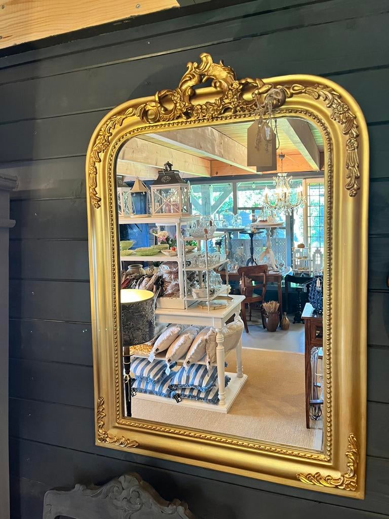 Goudkleurige Grote Toogspiegel een blikvanger, Ophalen