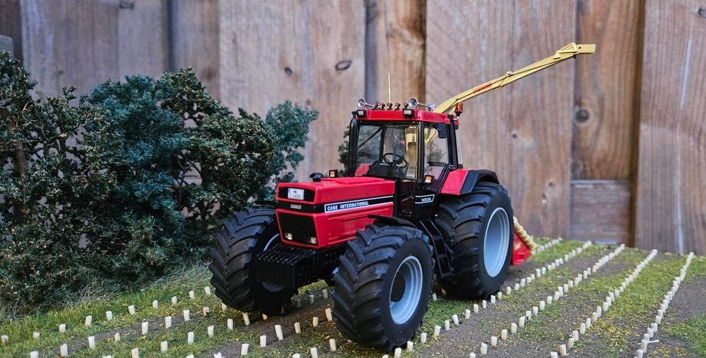 Verbouwde Case International 1455XL + Krone MC 16 B 1:32, Ophalen of Verzenden, Nieuw, Tractor of Landbouw, Overige merken