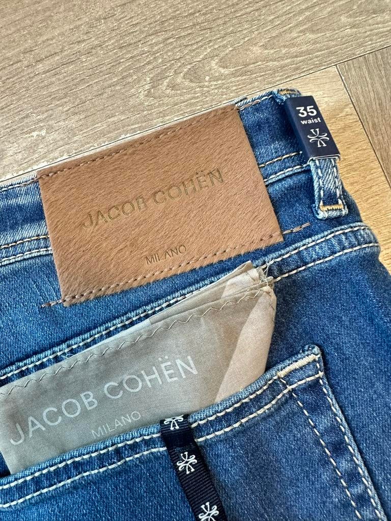 Jacob Cohen 35 NICK FIT blauw stretch NIEUW, Verzenden, Nieuw, Blauw, W33 - W34 (confectie 48/50)