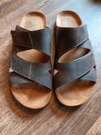 Bruin leren heren slippers maat 41 ROHDE zgan, Ophalen of Verzenden, Zo goed als nieuw, Bruin