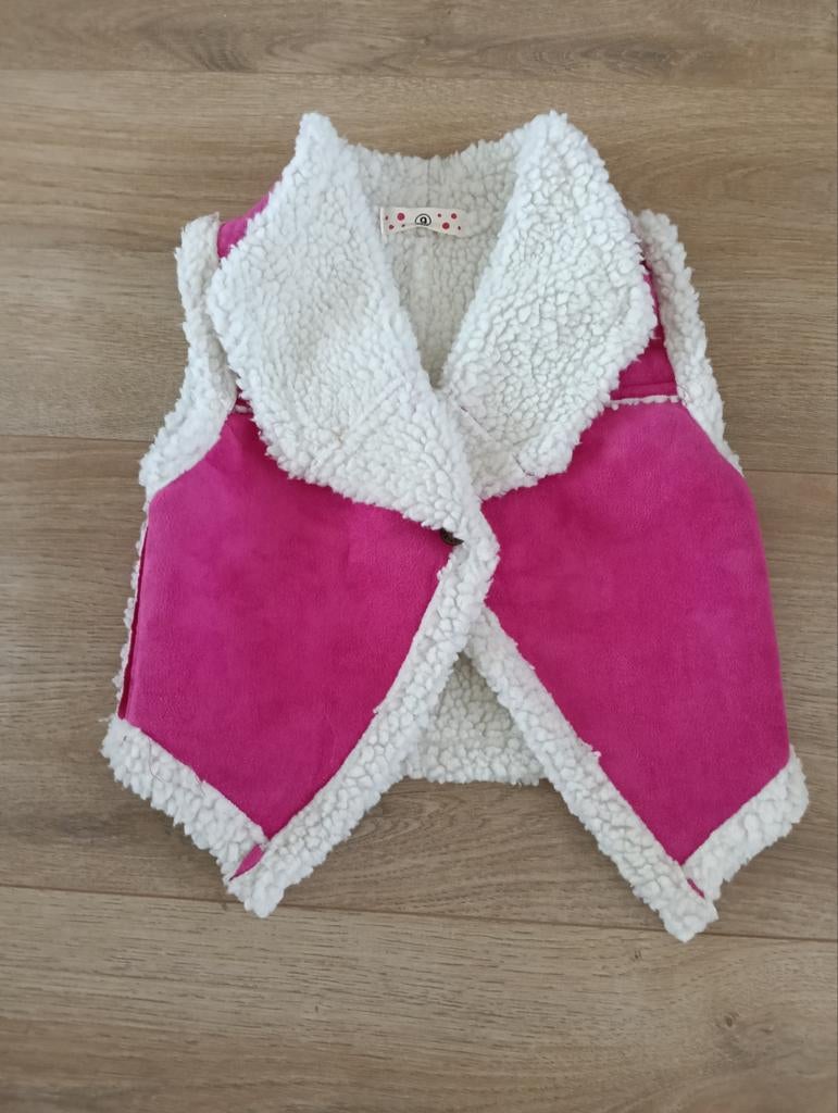 Warm roze vestje maat 86, Kinderen en Baby's, Babykleding | Maat 86, Ophalen