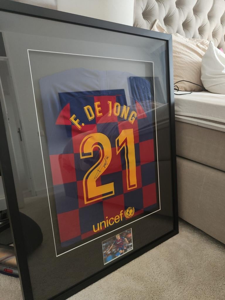 Frenkie de Jong voetbalshirt ingelijst, Ophalen, Nieuw, Shirt