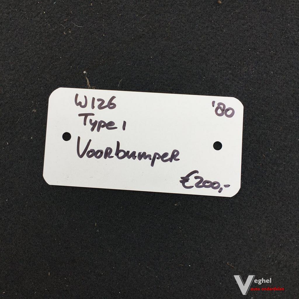 Mercedes W126 1980 Voorbumper Type 1, Ophalen, Gebruikt, -, Voor