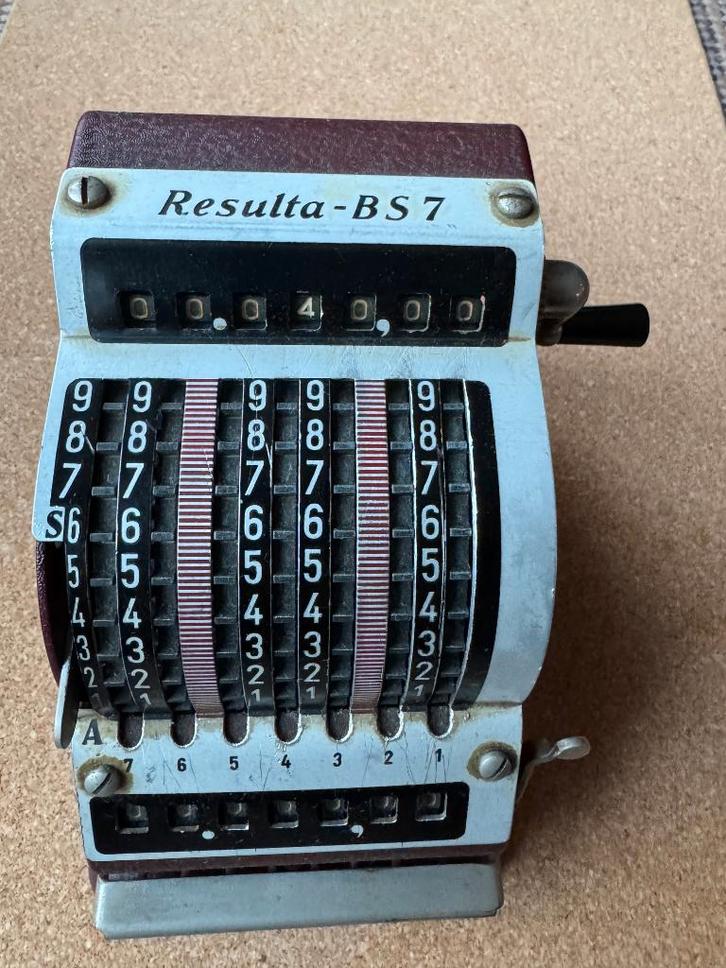 Resulta BS7 Mechanische Rekenmachine Duits Industrieel, Antiek en Kunst, Antiek | Kantoor en Zakelijk, Verzenden