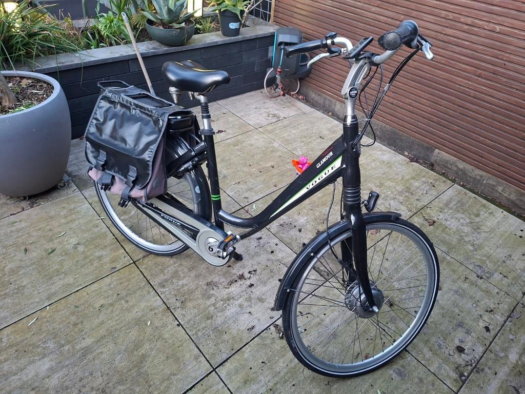 Elektrische fiets Vogue Glamour - Zwart, Gebruikt, 51 tot 55 cm, 30 tot 50 km per accu, Ophalen