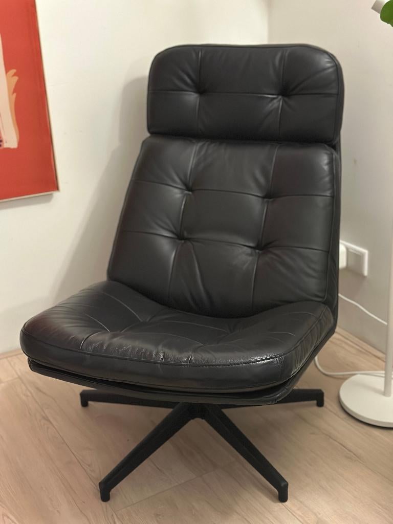 IKEA HAVBERG lounge chair, Huis en Inrichting, Fauteuils, Ophalen, Gebruikt, Leer