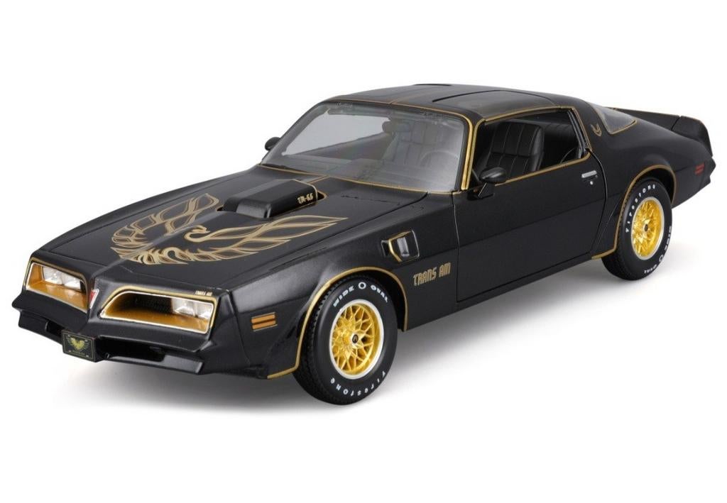 1:18 Pontiac Firebird Trans Am uit 1978 Zwart/Goud Maisto, Hobby en Vrije tijd, Modelauto's | 1:18, Ophalen of Verzenden, Nieuw