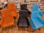 6 eetkamerstoelen met wieltjes, Ophalen, Gebruikt, Metaal, Vijf, Zes of meer stoelen