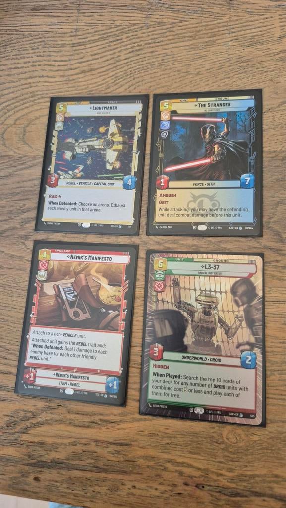 Star Wars Unlimited Legendaries, The Stranger ea, Een of twee spelers, Ophalen of Verzenden, Nieuw, Fantasy Flight Games