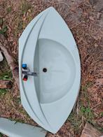 Retro wastafel inclusief plankje en onderstel, Ophalen, Gebruikt, 50 tot 100 cm, Minder dan 100 cm