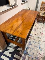 Houten eettafel, Huis en Inrichting, Tafels | Eettafels, Ophalen, 200 cm of meer, 50 tot 100 cm, Zo goed als nieuw