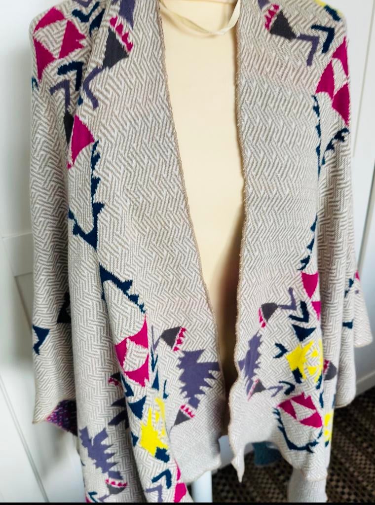 Mooie Poncho Dames l/xl, Ophalen of Verzenden, Zo goed als nieuw, Maat 42/44 (L), Overige kleuren