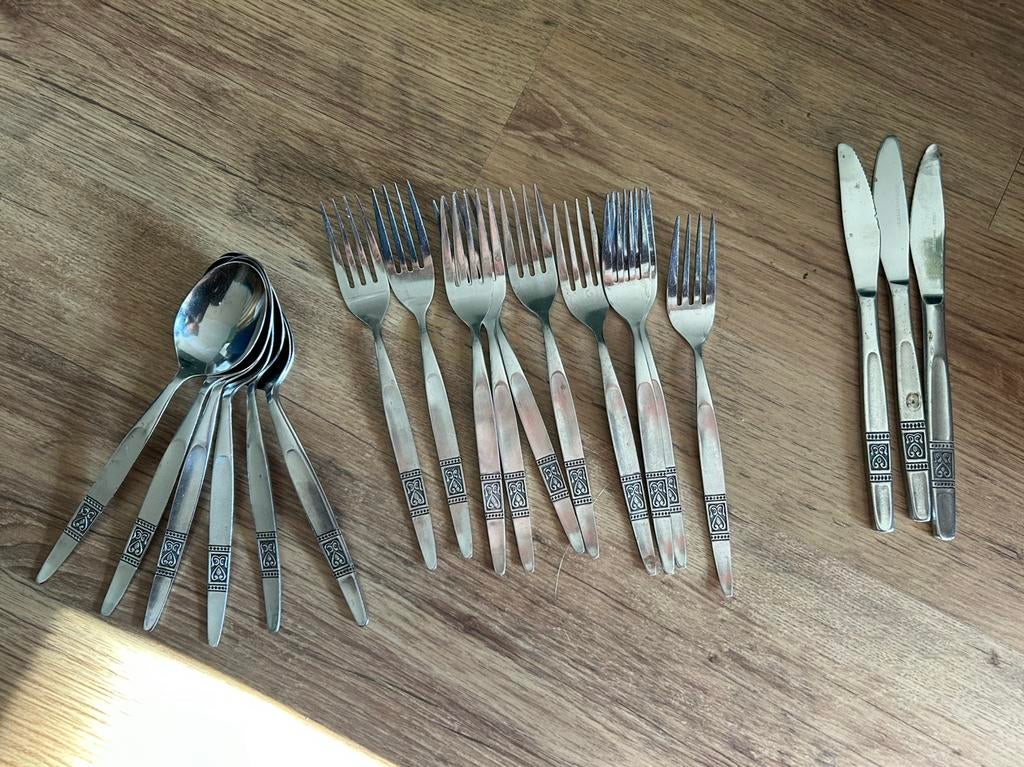 Bestek set, Gebruikt, Ophalen of Verzenden, Rvs of Chroom, Vaatwasserbestendig