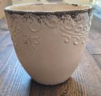 Bloempot wit, Ophalen, Gebruikt, Rond, Binnen