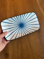 Te koop blauw wit langwerping schaaltje Riverdale, Ophalen of Verzenden