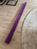 Turnbalk - 210 cm lang, 10 cm breed Balk evenwichtsbalk, Ophalen, Gebruikt, Paars, Materiaal