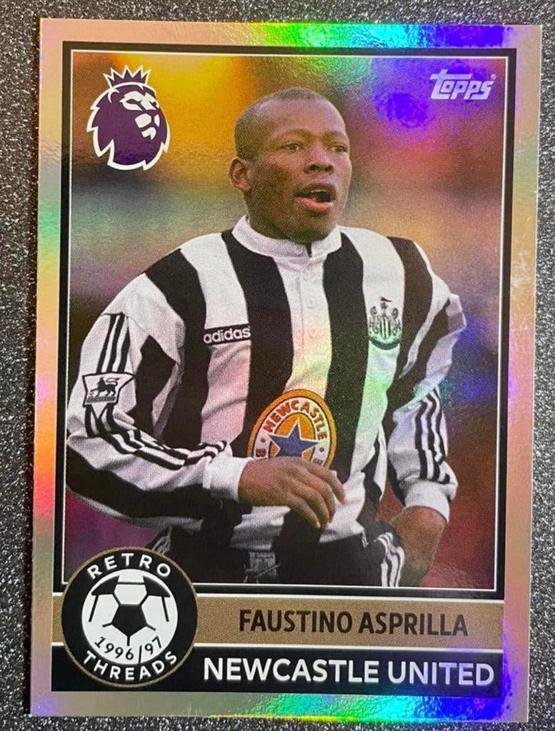 Topps Premier League 25/26 RETRO THREADS ASPRILLA NEWCASTLE, Verzenden, Zo goed als nieuw, Plaatje
