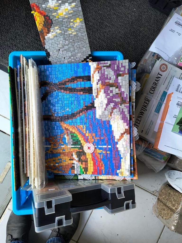 Grote partij Ministeck in koffers, propvol!, Hobby en Vrije tijd, Ministeck, Ophalen of Verzenden, Gebruikt, Overige typen