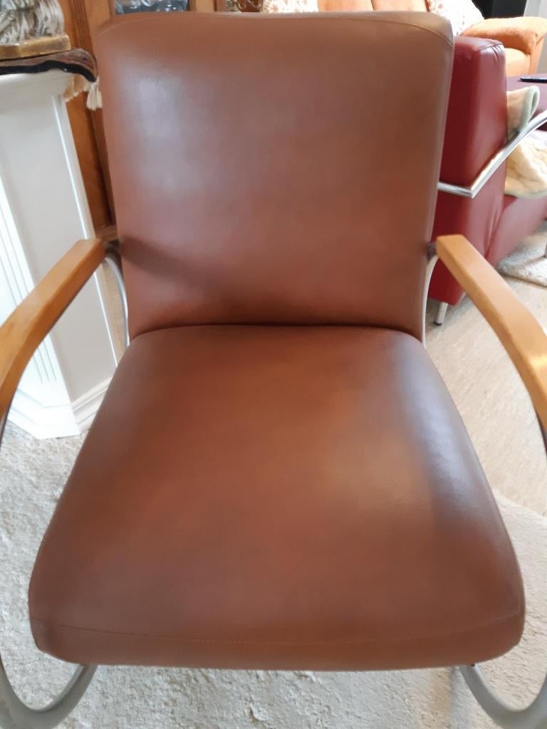 Tubax stoel, Huis en Inrichting, Stoelen, Ophalen, Gebruikt, Bruin, Art deco