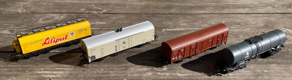 Ketelwagen, koelwagen, Stukgoederenwagen, Umbaurijtuig, Gebruikt, Gelijkstroom, Wagon, Ophalen of Verzenden