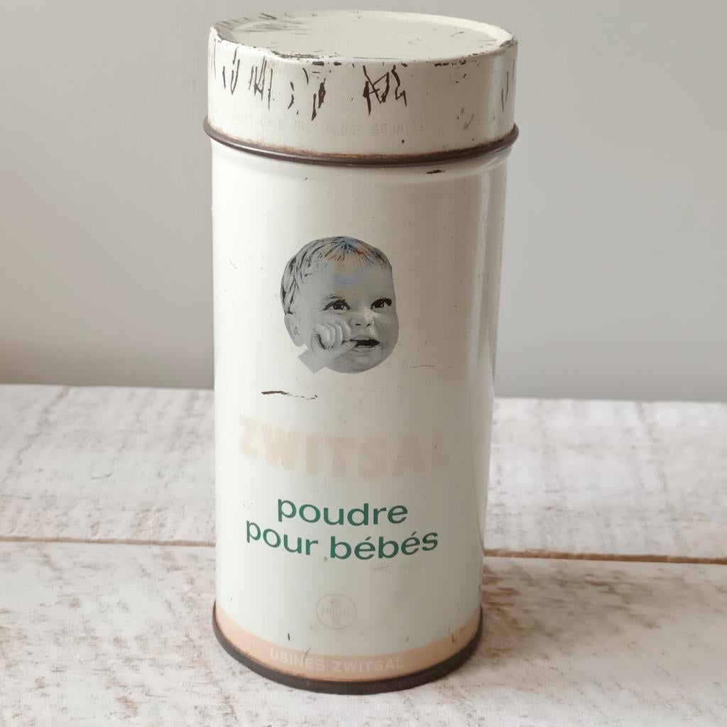 Vintage Zwitsal Babypoeder Bus - Nostalgisch Decor, Ophalen of Verzenden, Gebruikt