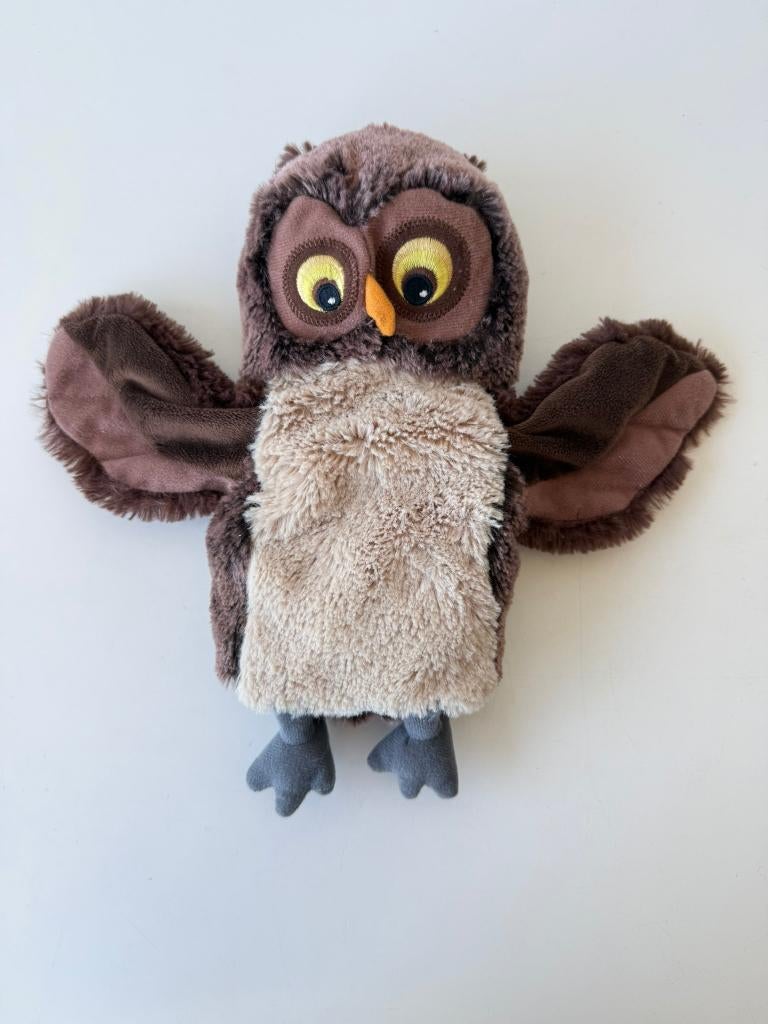 Knuffel handpop, poppenkastpop uil / Vandring Uggla / IKEA, Kinderen en Baby's, Overige typen, Ophalen of Verzenden, Zo goed als nieuw