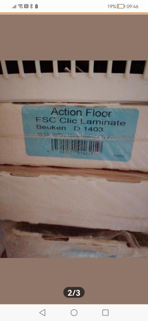Beuken Laminaat 39m2, Doe-het-zelf en Verbouw, Vloerdelen en Plavuizen, 50 tot 150 cm, Ophalen of Verzenden, Zo goed als nieuw