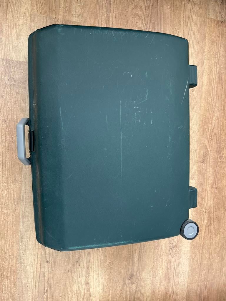 Samsonite koffer donker groen, Gebruikt, Hard kunststof, 45 tot 55 cm, 70 cm of meer