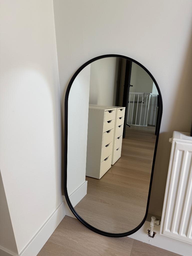 Spiegel, Ophalen, Zo goed als nieuw, Minder dan 100 cm, Ovaal