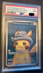 Pikachu met Grijze Vilten Hoed x Van Gogh (085) - PSA 9, Ophalen of Verzenden, Nieuw, Losse kaart