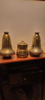 Vintage KDM Daalderop Koperen Vazen Set, Antiek en Kunst, Ophalen of Verzenden, Koper