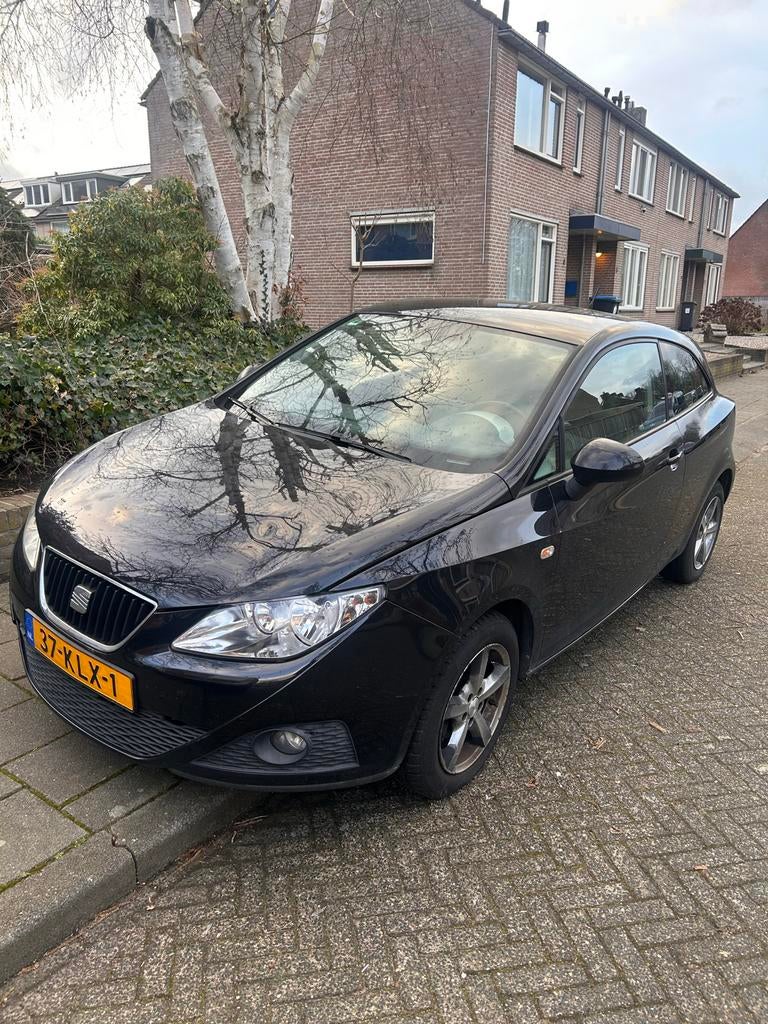 Seat Ibiza 1.4 63KW 3-DRS 2008 2010 Zwart, Auto's, Seat, Voorwielaandrijving, 40 €/maand, 4 cilinders, Origineel Nederlands