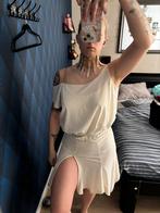 Witte latin jurk - Kan nog een ronde mee, Kleding | Dames, Ophalen of Verzenden, Gedragen, Wit