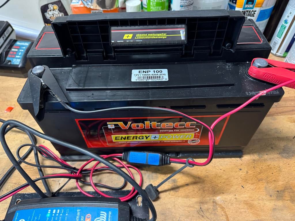 Voltecc ENP 100 Auto Accu 12V 100Ah 820A (EN), Ophalen, Gebruikt, Universele onderdelen