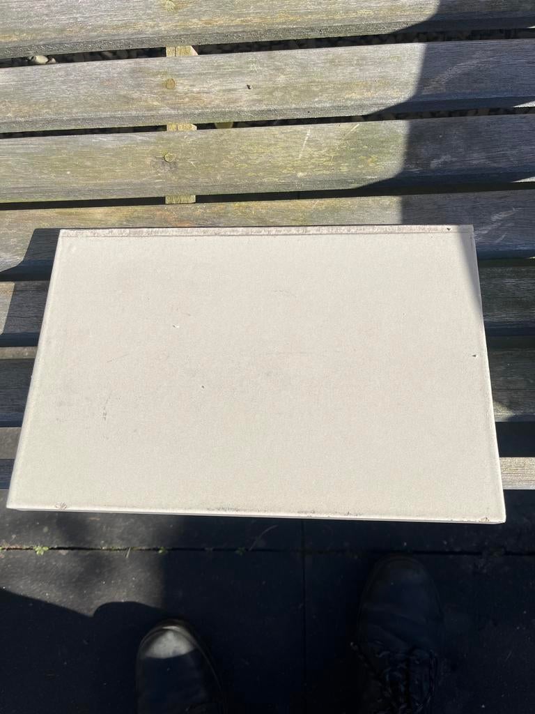 Lichte keramische tegel, 40x60 cm, gebruikt, Doe-het-zelf en Verbouw, Tegels, 40 tot 60 cm, Gebruikt, Keramiek, Ophalen of Verzenden