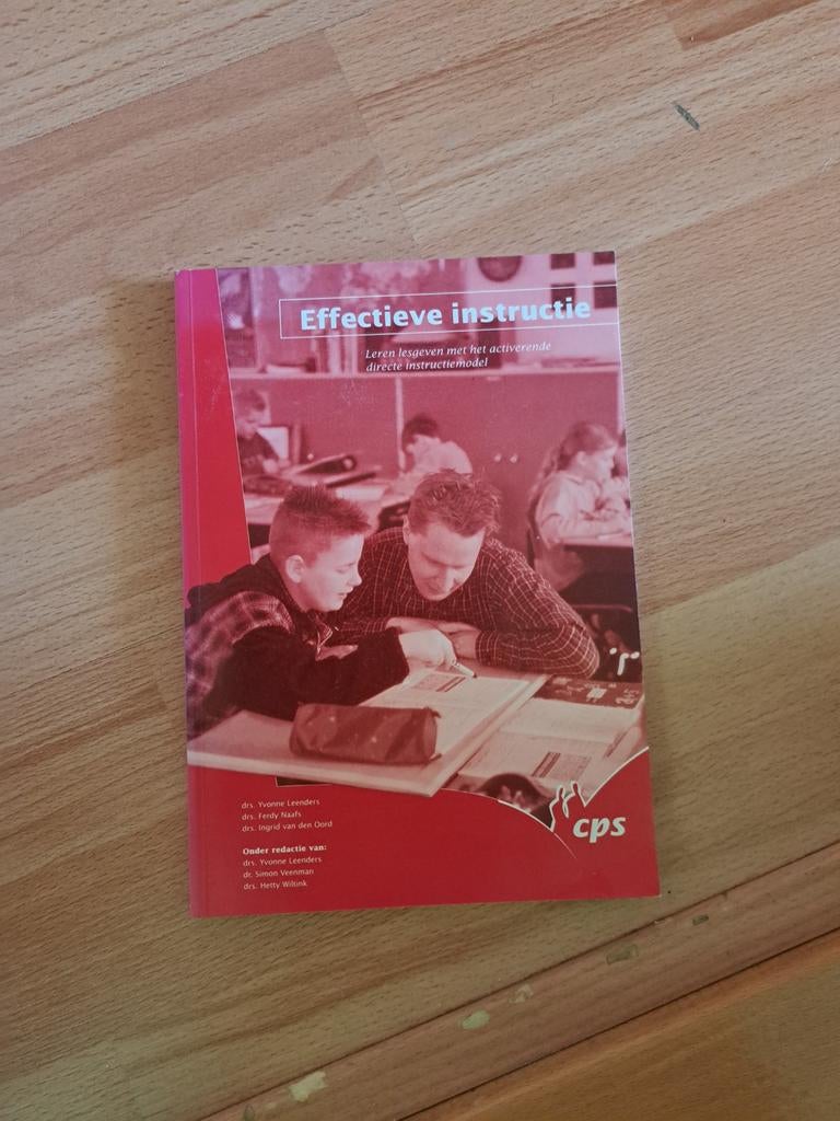 Effectieve instructie - Leren lesgeven, Boeken, Zo goed als nieuw, T. Leenders, M. van der Donk, S. van der Ven, Gamma, HBO