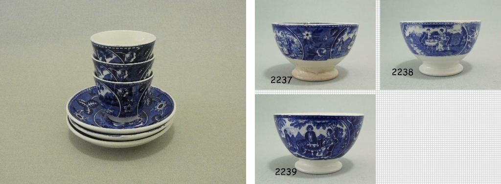 SC - Teadrinker kommetjes [9999], Antiek en Kunst, Antiek | Servies los, Ophalen