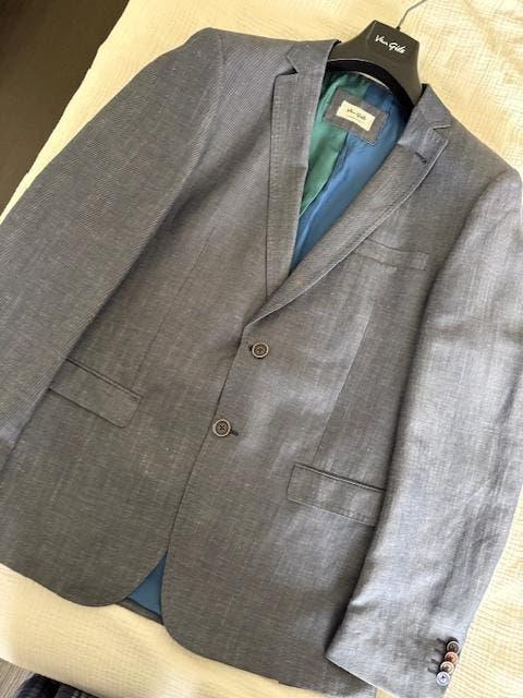 Blazer Van Gils maat 52/R42, Maat 52/54 (L), Blauw, Zo goed als nieuw, Van Gils