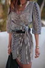 Moost wanted Vianna wrap dress s/m, Maat 38/40 (M), Blauw, Ophalen of Verzenden, Zo goed als nieuw