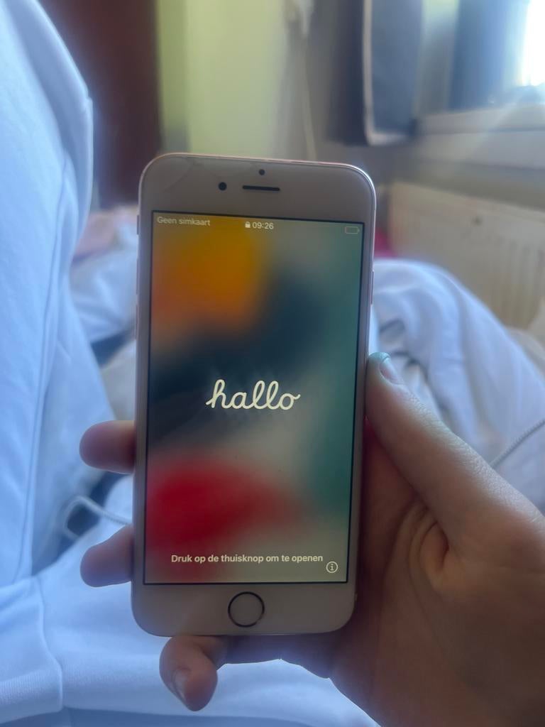 iPhone 6S Rose Gold - Huisknop defect, werkt verder goed, Telecommunicatie, Mobiele telefoons | Apple iPhone, Gebruikt, Ophalen of Verzenden