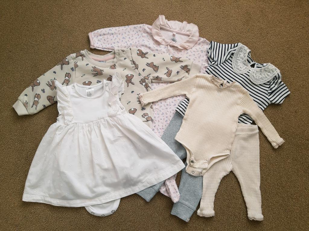 Baby kledingpakket voor meisjes maat 68 cm. Gratis knuffel., Ophalen of Verzenden, Zo goed als nieuw, Maat 68