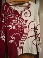 Dames shirt - maat 38-40 - bordeaux rood, beige, Maat 38/40 (M), Overige kleuren, Zo goed als nieuw, Lange mouw
