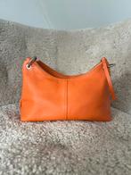 & Other Stories leren hand/schoudertas. Oranje., Overige merken, Verzenden, Oranje, Zo goed als nieuw