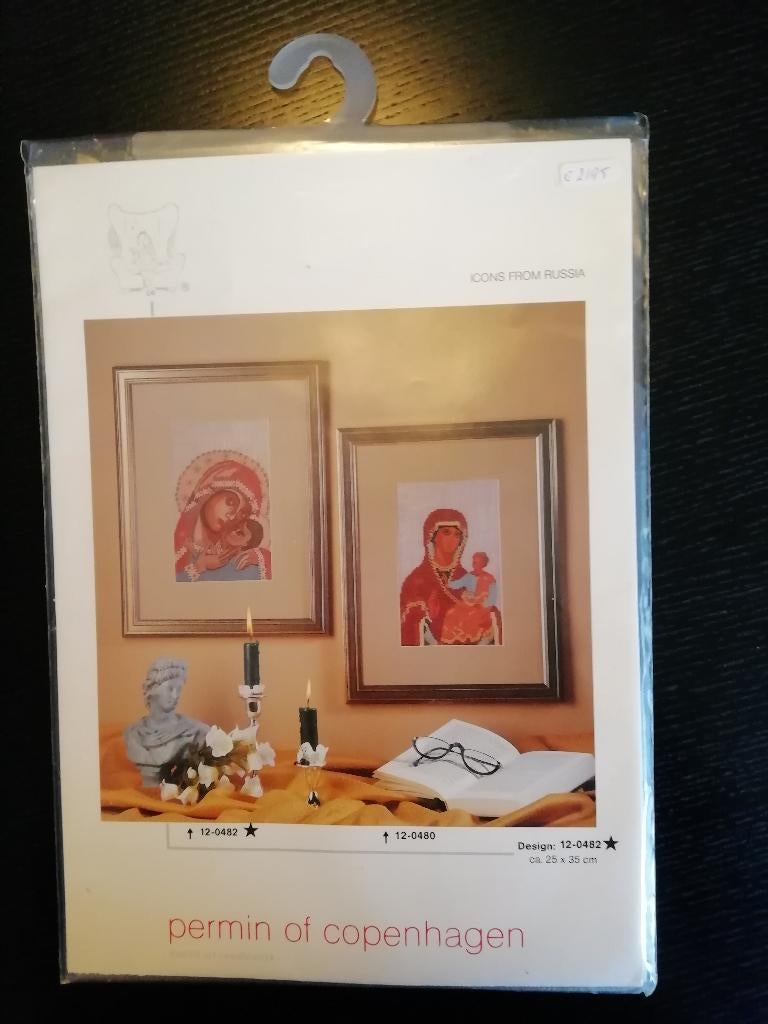 borduurpakket Iiconen, Hobby en Vrije tijd, Verzenden, Nieuw, Handborduren, Borduurpakket