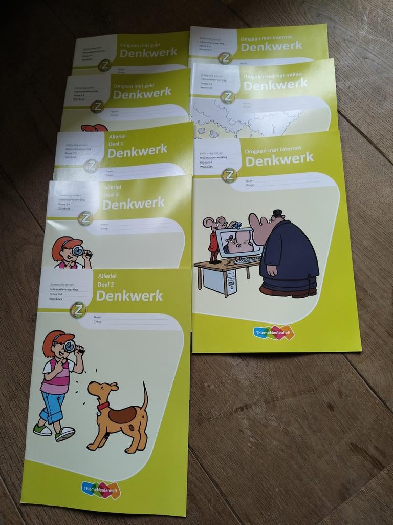Denkwerk Werkboeken - Allerlei, Omgaan met geld/internet, Boeken, Schoolboeken, Ophalen, Overige vakken, ThiemeMeulenhoff, Zo goed als nieuw