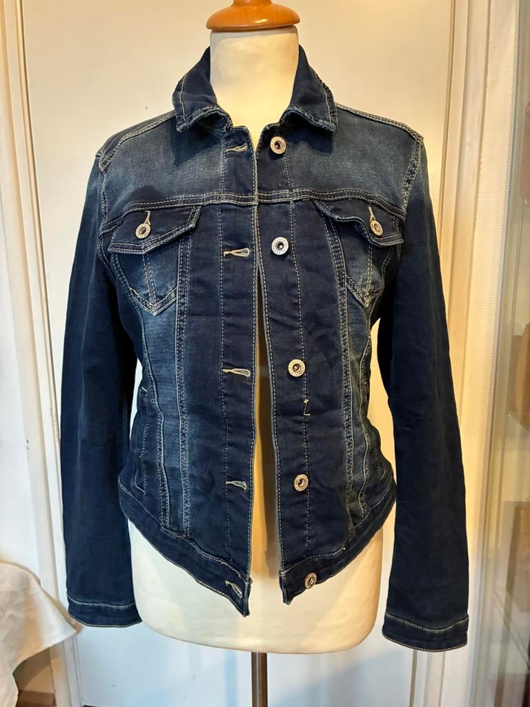 PLACE DU JOUR spijkerjasje maat 36, Kleding | Dames, Blauw, Ophalen of Verzenden, Zo goed als nieuw, Jasje
